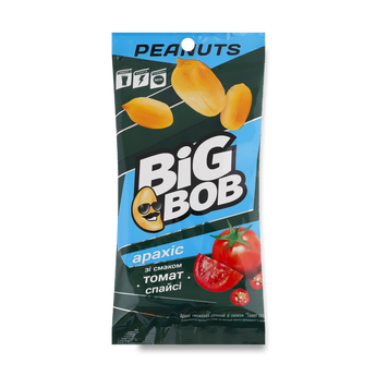 Арахіс смаже білі томат спайсі м/у 60г Big Bob 9/40797 фото