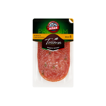 Нарізка Тоскано с/в в/ґ в/у 80г Алан Україна 8/10478 фото