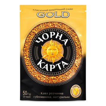 Кава розчинна Gold м/у 50г Чорна карта 7/11803 фото