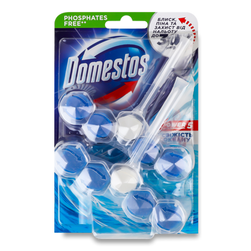 Блок гігієничний для унитазу POWER Свіжість Океану 2*55г DOMESTOS 07/19587 фото