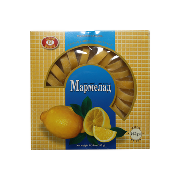 Цукерки Марм Лимонні дольки 265г ХКФ 1/0305 фото