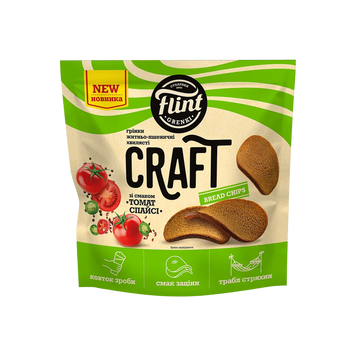 Грінки Craft житн/пшен хвил Томат Спайсі д/п 80г Flint 9/41579 фото