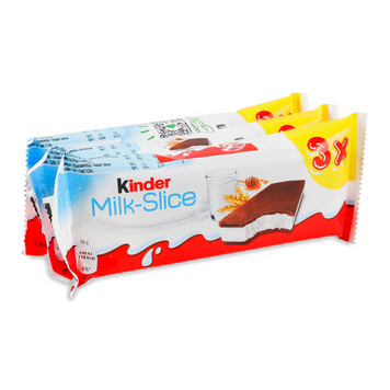 Бісквіт KINDER Milk Slice 28г*3 FERRERO 2/9769 фото