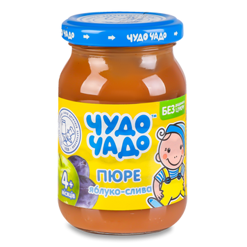 Д-Х Пюре яблуко/слива з/цук ск 170гЧудо-Чадо ОКЗДХ 6/2004 фото