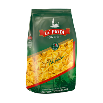 Макарони Бантики п/е 400г La Pasta 9/18028 фото