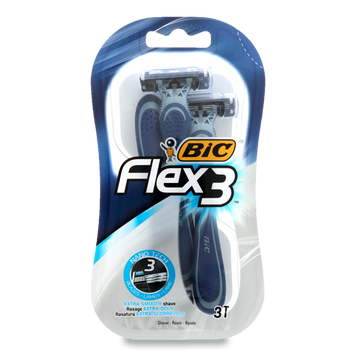 Станок для гоління чоловічий 3-х леза 3шт BIC Flex-3 Бліс 08/22150 фото