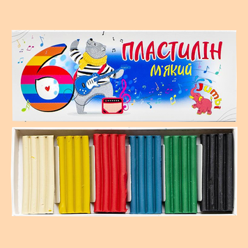 Пластилін 6кол КТ230601 Jumbi 29/43927 фото