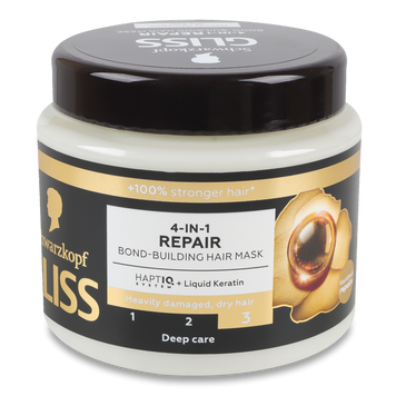 Маска для волосся 4 in 1 Repair Відновлення 400ml Gliss 07/27316 фото