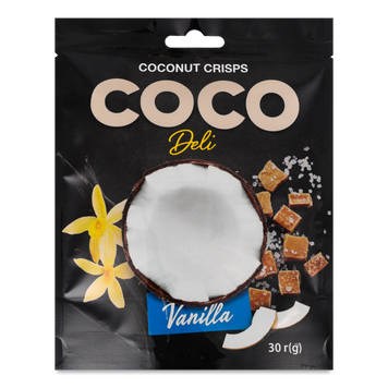 Чіпси кокосові ваніль д/п 30г Coco Deli 9/24924 фото