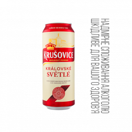 Пиво світле Krusovice Svetle 4,2% ТМ Krusovice 0,5л 