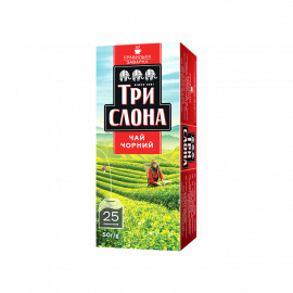 Чай черный ТМ Три Слона 25*2