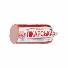 Ковбаса Лікарська варена ТМ БМК 100г 