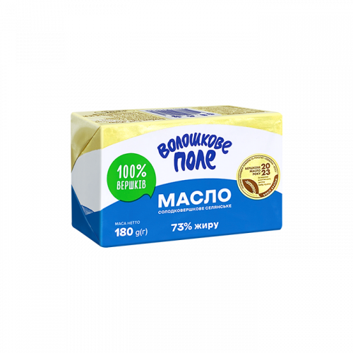Масло 73% Селянське ТМ Волошкове поле 180г 