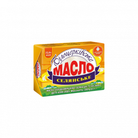 Масло "Селянське" 72,6% ТМ Білоцерківське 200г