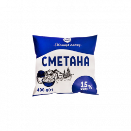 Сметана 15% ТМ Столиця смаку 400г