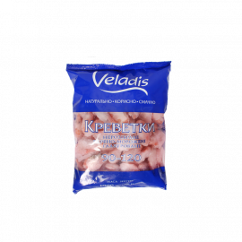 Креветки варено-морожені 90/120 ТМ Veladis 100г 