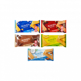 Вафли Roshen Wafers в ассортименте ТМ РОШЕН 216г