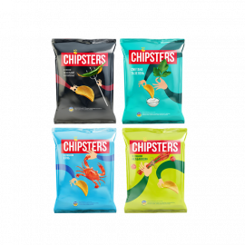 Чіпси краб/сметана/зелень/халапеньйо/кабаноси ТМ Flint Chipster's 130г 