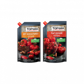 Кетчуп Шашличний/Лагідний ТМ Торчин 270г 