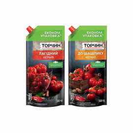 Кетчуп "Шашличний/Лагідний" ТМ Торчин 400г 