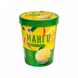 Мороженое Манго картонный стакан 15%  ТМ РУДЬ 500г