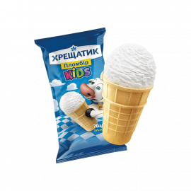 Морозиво пломбір 15% Хрещатик KIDS ТМ Хладик 70г